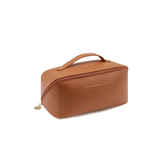 Opens Flat Waterproof Makeup Organizer Bag