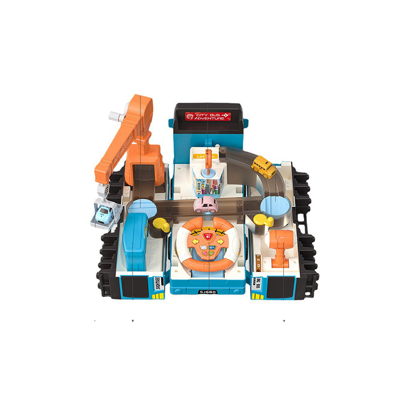 Multifunction Deformable Bus Rail Car Toy