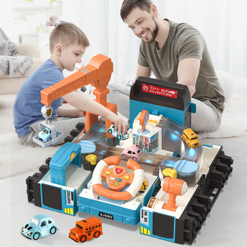 Multifunction Deformable Bus Rail Car Toy