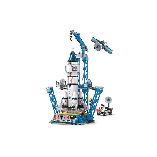 Space Rocket Launching Model Building Blocks Toys