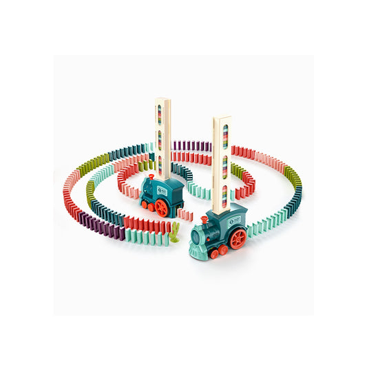 Kids Electric Domino Train Car Set