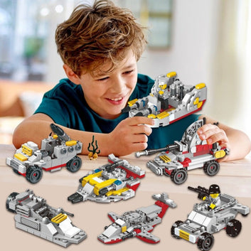 Military Warships Building Blocks Set For Boys