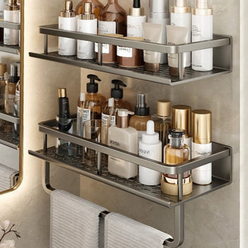 No Drilling Shower Storage Rack