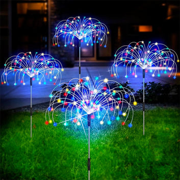 Firework Solar Light String Decor