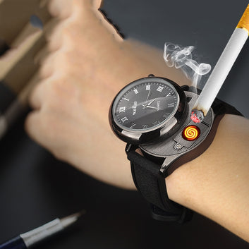 Creative Windproof Watch Lighter